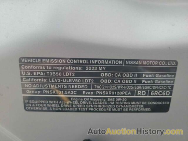 NISSAN ROGUE SL, 5N1BT3CB2PC829946