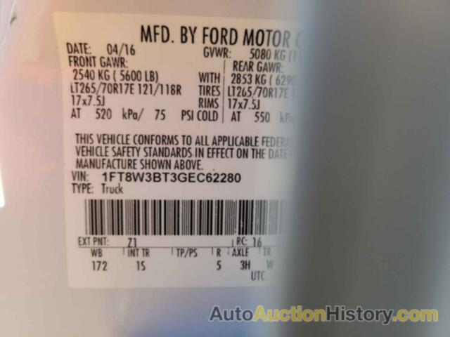 FORD SUPER DUTY F-350 SRW XL, 1FT8W3BT3GEC62280