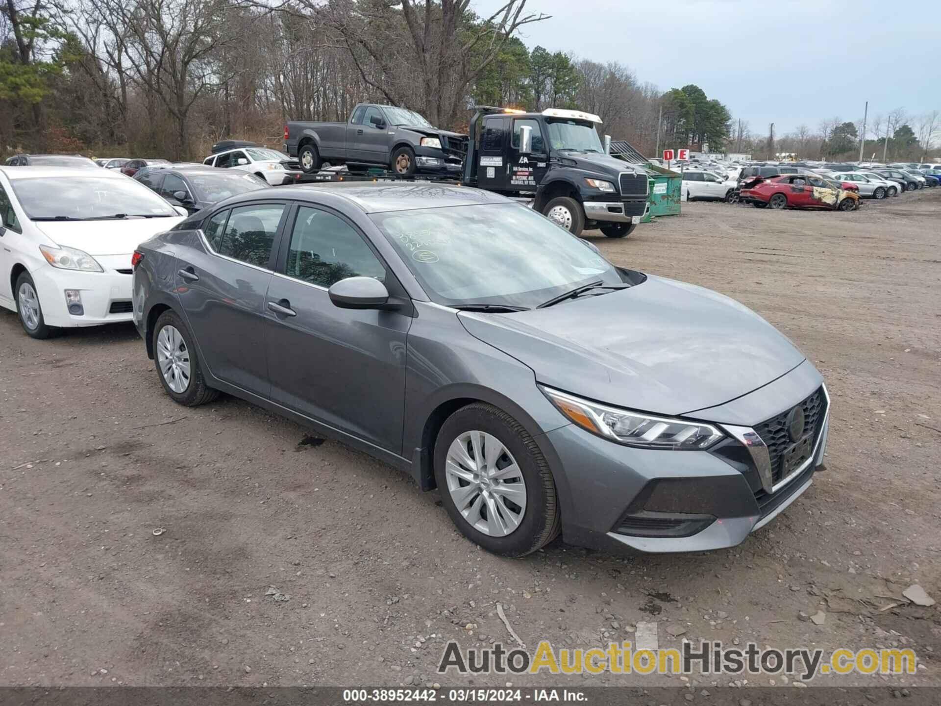 NISSAN SENTRA S XTRONIC CVT, 3N1AB8BV1NY239434