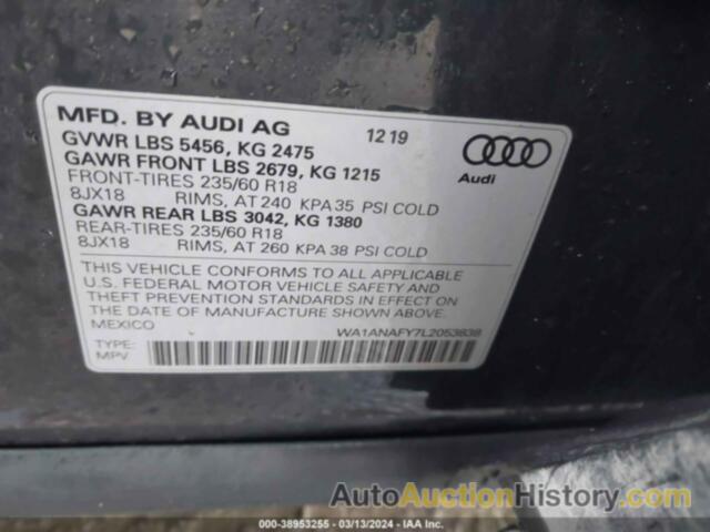 AUDI Q5 PREMIUM 45 TFSI QUATTRO S TRONIC, WA1ANAFY7L2053838