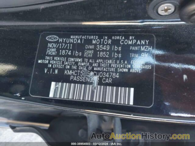 HYUNDAI ACCENT GS, KMHCT5AE2CU034784