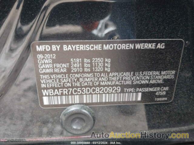 BMW 535I, WBAFR7C53DC820929