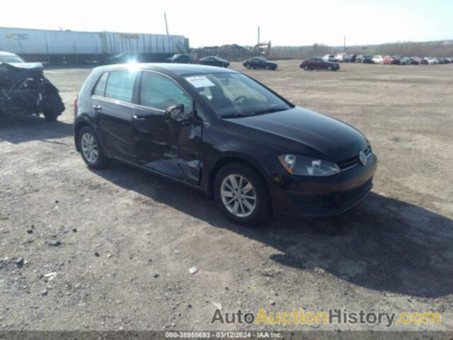 VOLKSWAGEN GOLF TSI S 4-DOOR, 3VW217AUXFM092818