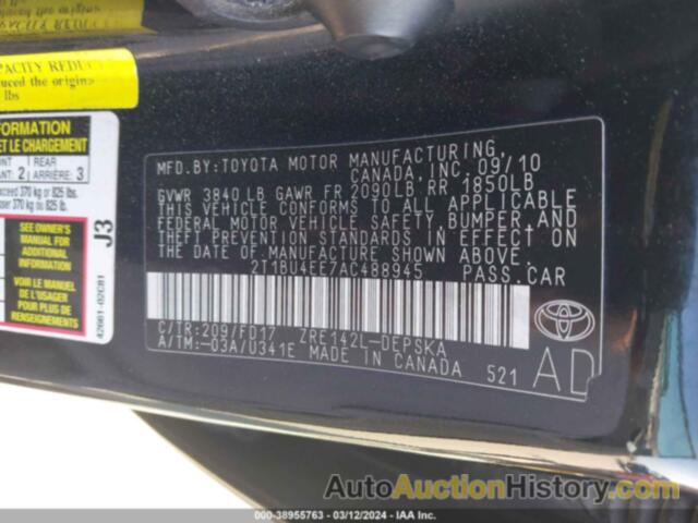 TOYOTA OTHER S/LE/XLE, 2T1BV4EE7AC488945