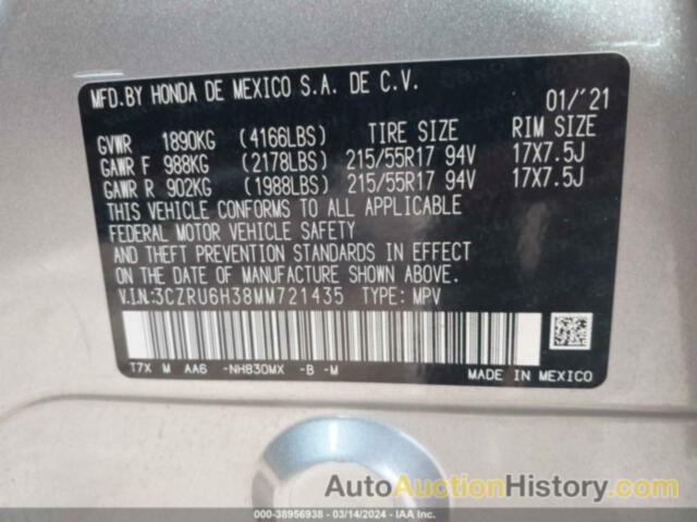HONDA HR-V AWD LX, 3CZRU6H38MM721435