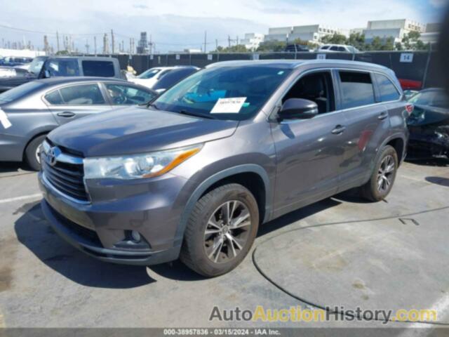 TOYOTA HIGHLANDER XLE, 5TDKKRFH9GS161720