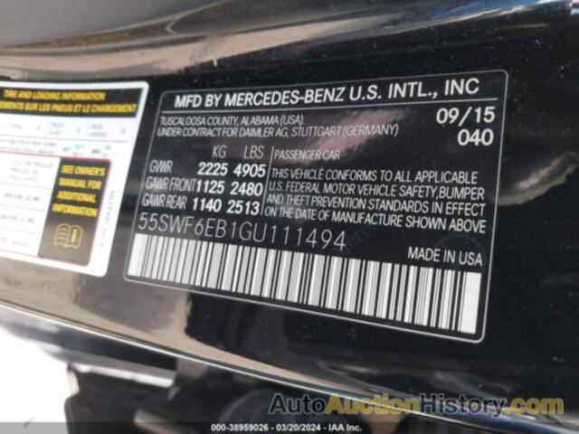 MERCEDES-BENZ C 450 AMG 4MATIC, 55SWF6EB1GU111494