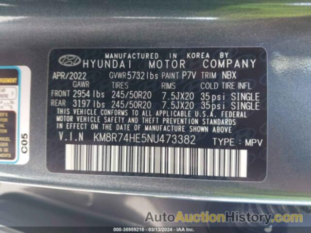 HYUNDAI PALISADE CALLIGRAPHY, KM8R74HE5NU473382