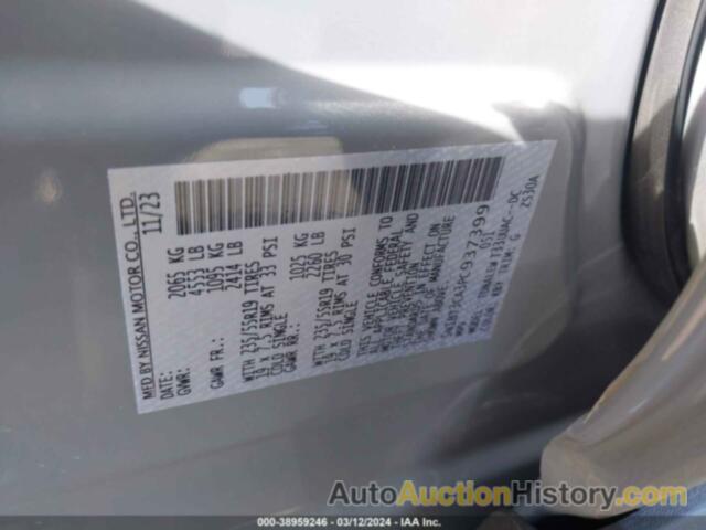 NISSAN ROGUE SL FWD, 5N1BT3CA3PC937399