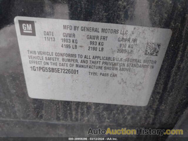 CHEVROLET CRUZE LTZ, 1G1PG5SB5E7226001