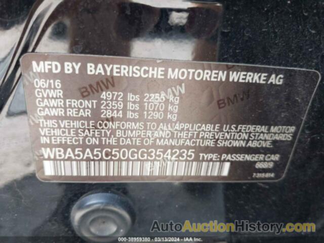 BMW 528 I, WBA5A5C50GG354235