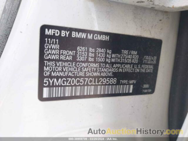 BMW X6 M, 5YMGZ0C57CLL29588