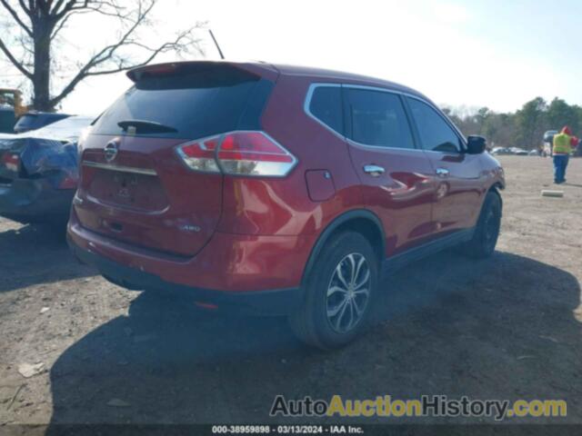 NISSAN ROGUE S/SL/SV, KNMAT2MVXFP554580