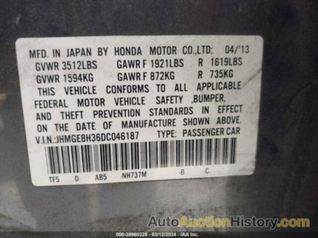 HONDA FIT, JHMGE8H36DC046187