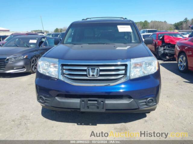 HONDA PILOT LX, 5FNYF4H25FB062499