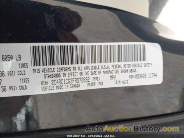 CHRYSLER TOWN & COUNTRY TOURING-L, 2C4RC1CG3FR572692