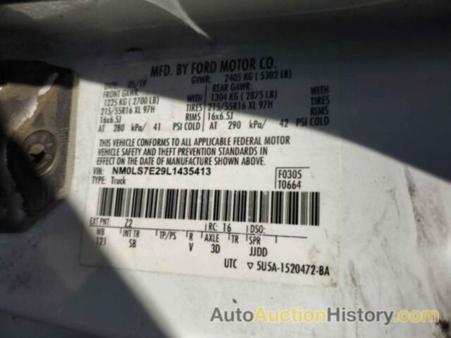 FORD TRANSIT CONNECT XL, NM0LS7E29L1435413