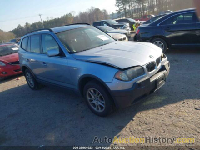 BMW X3 2.5I, WBXPA73434WC43524