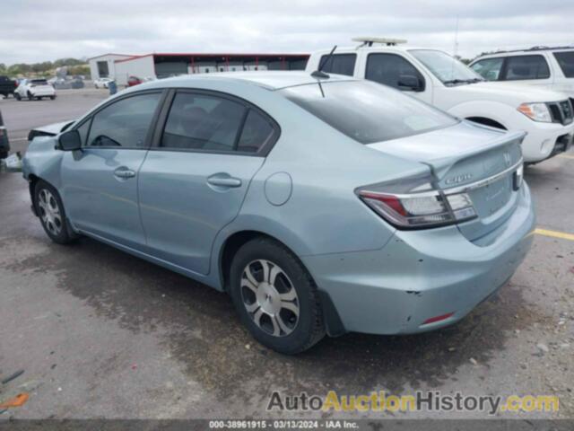 HONDA CIVIC HYBRID, 19XFB4F26EE002175