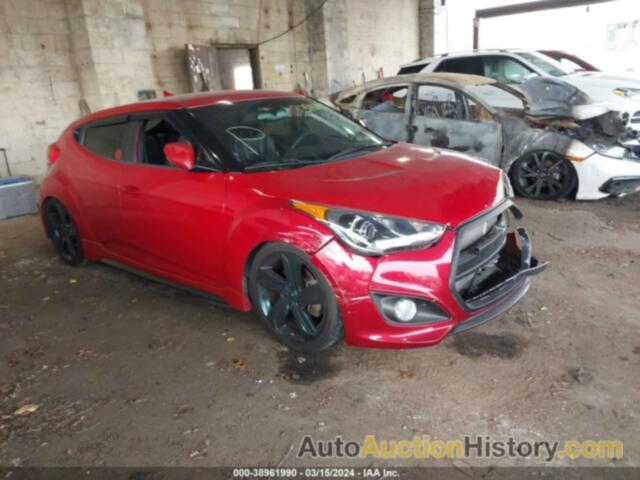 HYUNDAI VELOSTER TURBO W/BLACK, KMHTC6AE8DU142933