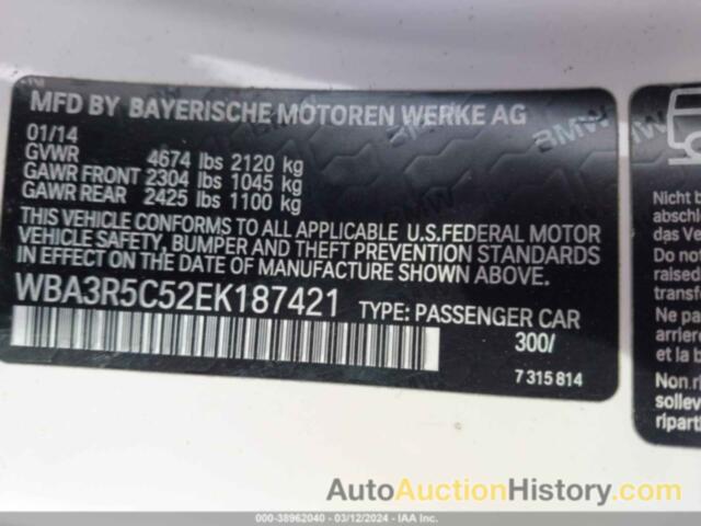 BMW 435I XDRIVE, WBA3R5C52EK187421