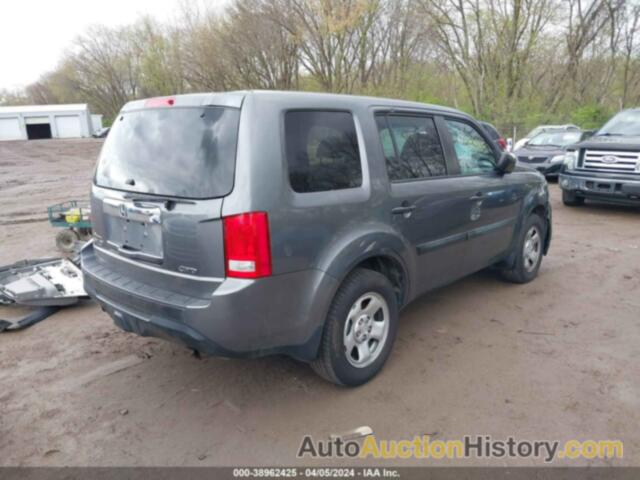 HONDA PILOT LX, 5FNYF4H29CB086087