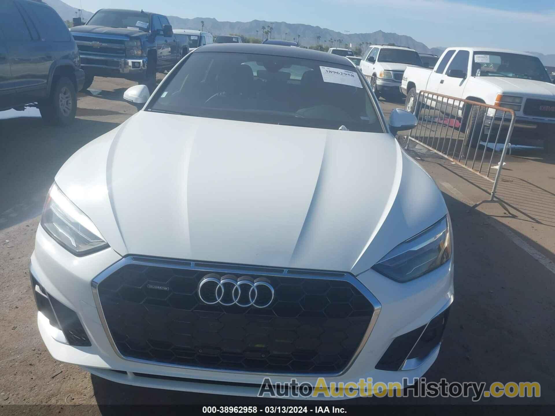 AUDI A5 SPORTBACK PREMIUM 45 TFSI QUATTRO S TRONIC, WAUDACF54MA062582