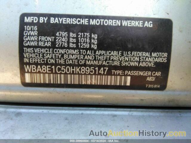 BMW 330E, WBA8E1C50HK895147