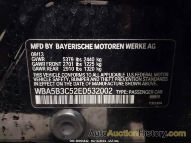 BMW 535I XDRIVE, WBA5B3C52ED532002