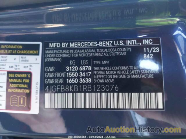 MERCEDES-BENZ GLE 63 S 4MATIC AMG, 4JGFB8KB1RB123076