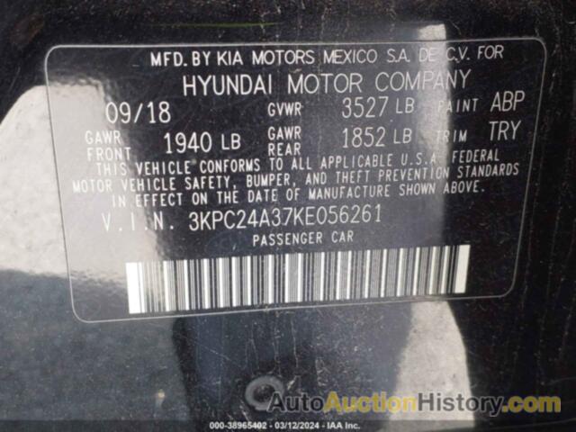 HYUNDAI ACCENT SEL, 3KPC24A37KE056261