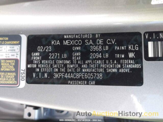 KIA FORTE GT, 3KPF44AC8PE605738