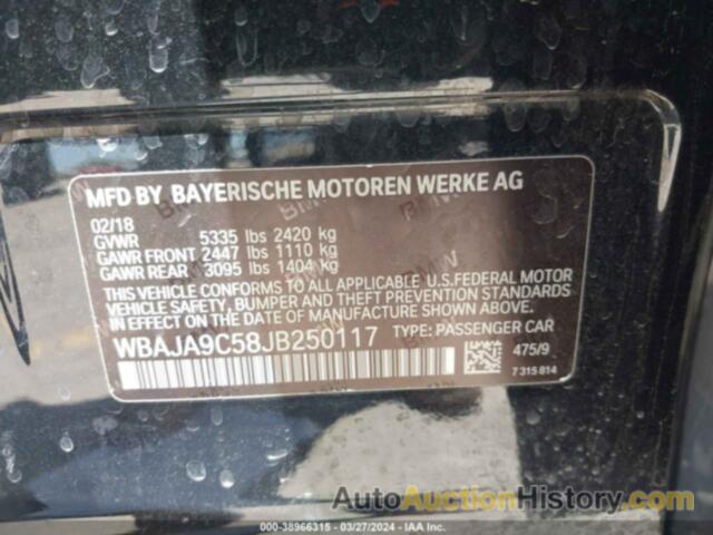 BMW 530E IPERFORMANCE, WBAJA9C58JB250117