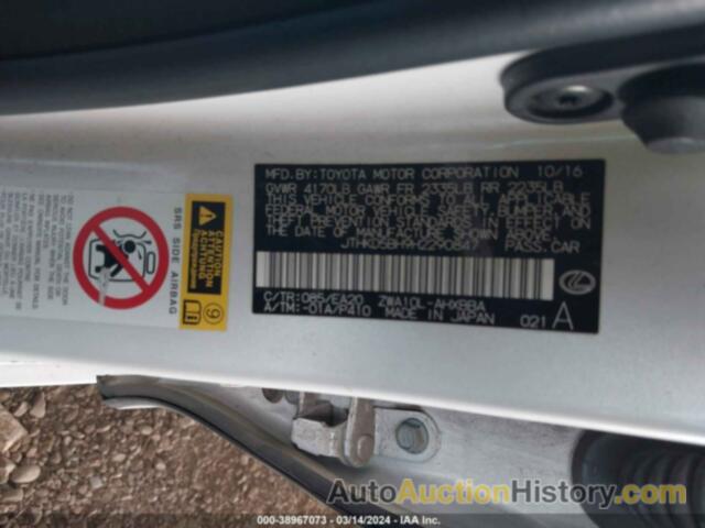 LEXUS CT 200H, JTHKD5BH9H2290847