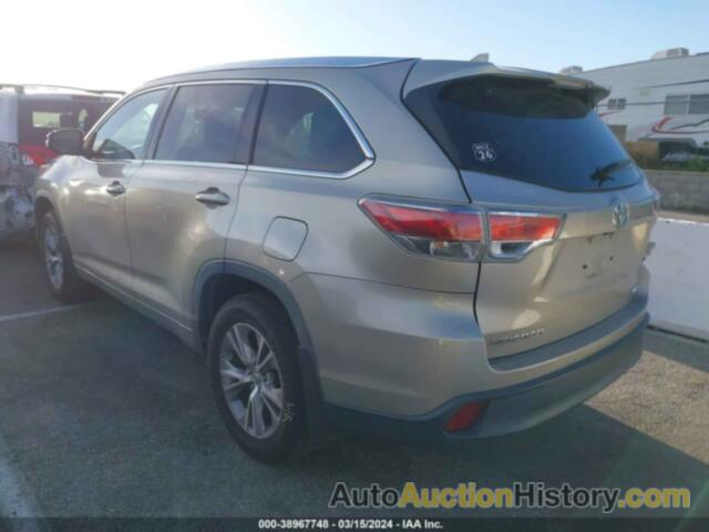 TOYOTA HIGHLANDER XLE V6, 5TDJKRFH4ES051263