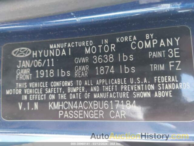 HYUNDAI ACCENT GLS, KMHCN4ACXBU617184