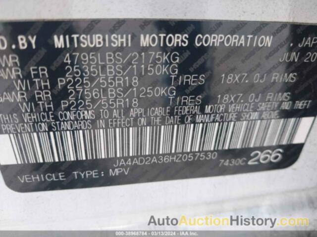 MITSUBISHI OUTLANDER ES, JA4AD2A36HZ057530