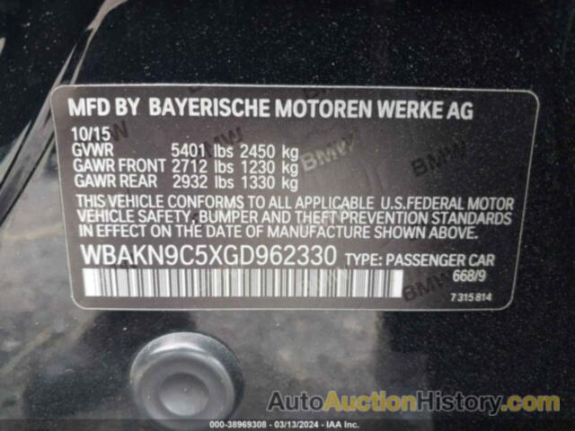 BMW 550I, WBAKN9C5XGD962330