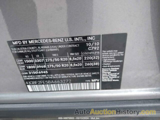 MERCEDES-BENZ GL 350 BLUETEC 4MATIC, 4JGBF2FE5BA663272