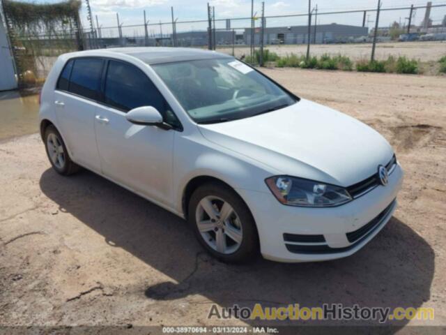 VOLKSWAGEN GOLF TSI S 4-DOOR/TSI SE 4-DOOR/TSI SEL 4-DOOR/TSI WOLFSBURG EDITION 4-DOOR, 3VW217AU5HM013669