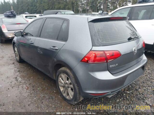 VOLKSWAGEN GOLF TDI S 4-DOOR, 3VWRA7AU8FM079743