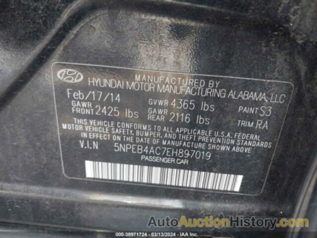 HYUNDAI SONATA GLS, 5NPEB4AC7EH897019