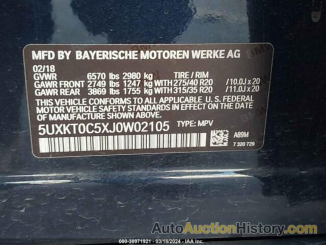 BMW X5 EDRIVE XDRIVE40E IPERFORMANCE, 5UXKT0C5XJ0W02105