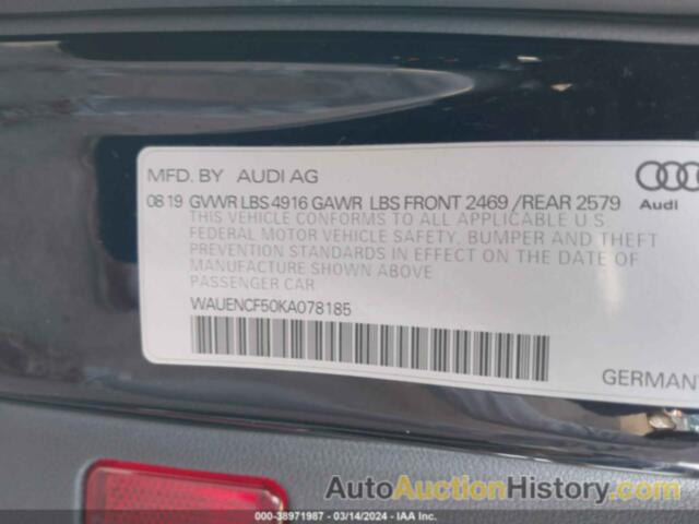 AUDI A5 45 PREMIUM, WAUENCF50KA078185