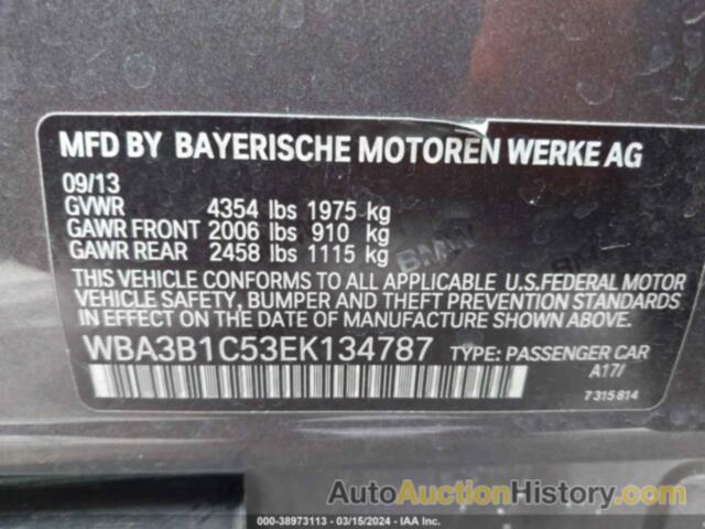 BMW 320 I, WBA3B1C53EK134787
