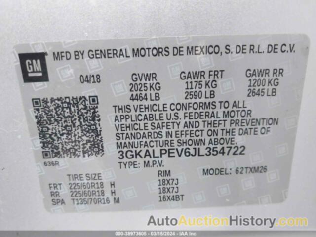 GMC TERRAIN SLT, 3GKALPEV6JL354722