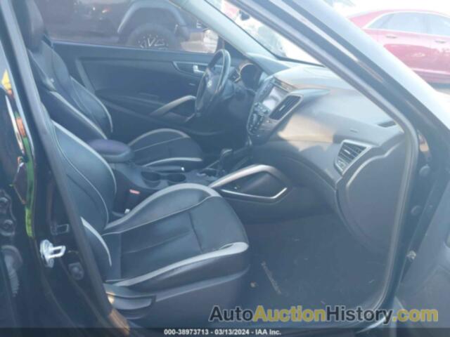 HYUNDAI VELOSTER TURBO W/BLACK, KMHTC6AE4EU211280