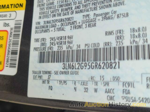 LINCOLN MKZ, 3LN6L2G95GR620821