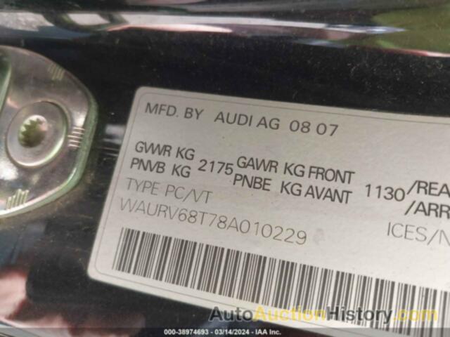 AUDI S5 4.2L, WAURV68T78A010229