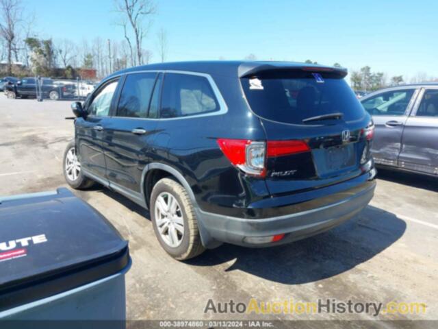 HONDA PILOT LX, 5FNYF5H14GB004575